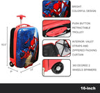 Bioworld Spider-Man Amazing Web-Swinging Blue & Red 16.5" Rolling Luggage