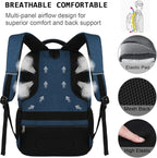 Volher Laptop Backpack,Business Travel Anti Theft Slim Durable Laptops Backpack,Water Resistant College Computer Bag for Women & Men Fits 15.6 Inch Laptop and Notebook - Blue