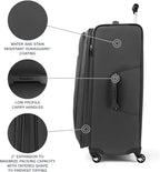 Travelpro Maxlite 5 Softside Expandable Luggage with 4 Spinner Wheels, Lightweight Suitcase, Men and Women, Shadow Grey, Checked-Large 29-Inch