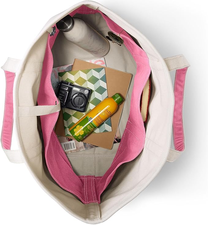 Lands' End Open Top Canvas Tote Bag