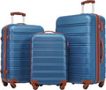 3 Piece Luggage Sets Hardside Spinner Suit Case with TSA Lock 20" 24' 28" Available