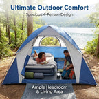 XL 1/2/3/4 Person Dome Camping Tent,Tents for Camping,Tents for Camping Waterproof,Double Layer Waterproof, Removable Rain Fly, for Outdoor Hiking, Fishing