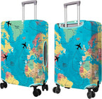 Travel Luggage Cover Suitcase Protector Fits 18-32 Inch Wheel Covers PatternedTravel Related Items Flower Luggage Protector Elastic S