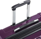 DELSEY PARIS Helium Aero Hardside Expandable Luggage with Spinner Wheels, Plum, Checked-Large 28 Inch