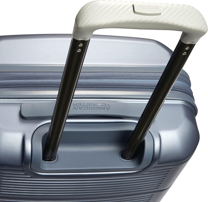 American Tourister Stratum 2.0 Expandable Hardside Luggage with Spinner Wheels, Slate Blue, Carry-on