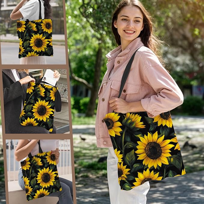 ANNA QUEEN Cat Tote Bag Shoulder Bag Handle Bag for Gym Yoga Picnic Beach Kitchen Reusable