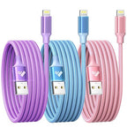 Aioneus iPhone Charger 10 ft 3Pack, Apple Certified Long Lightning Cable 10ft Nylon Braided 3A Fast Charging Cord for iPhone 14 13 12 11 XS Max XR 8 SE
