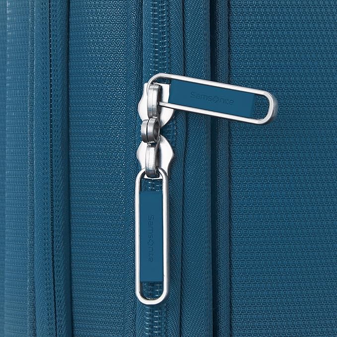 Samsonite UpLIFT Lightweight Medium Checked Softside Luggage with Spinner Wheels - Expandable - Airline-Approved, Polyester Soft Suitcase for Ultra Light Travel - Cerulean Blue