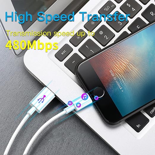 Mitesbony USB C to Lightning Cable [MFi Certified] 3Pack 6FT iPhone Charger Cord Power Delivery Type C Fast Charging Cord Compatible with iPhone 14 13 12 11 Pro Max XS Max XR X 8 iPad,White