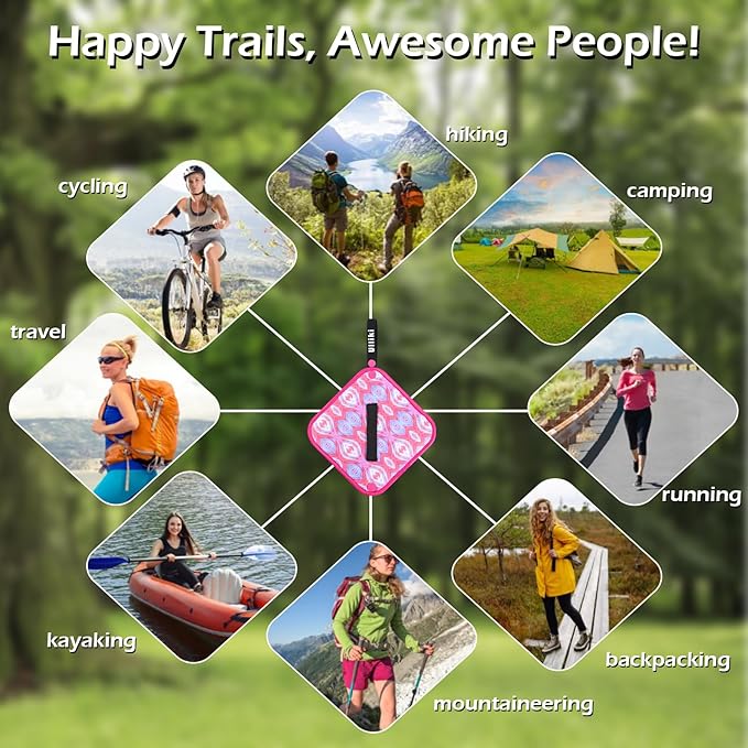 ULLIKI Pee Cloth for Women, Reusable Pee Rag Hiking Camping, Reusable Absorbent Toilet Paper Washable, Outdoor Pee Pad Travel Camping Backpacking Essentials for Women