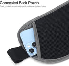 Slim RFID Blocking Money Belt for Travel - Anti-Theft Hidden Passport Holder Waist Wallet with Secure Pouch for Cash, Credit Cards & Phone Safe (Grey)