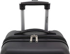 Wrangler Smart Spinner Hardside Luggage, 22-Inch Carry-On, Black