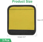 uxcell 3 Pcs Luggage Handle Wrap for Suitcase, Neoprene Handbag Grip Cover Protector Luggage Identifiers Suitcase Handle Wraps for Luggage Shopping Bag Travel Bags, Yellow