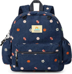 STEAMEDBUN Corduroy Toddler Backpack for Boys 2-4: Kids backpack for Boys Girls - 12 inch Preschool Kindergarten Backpacks