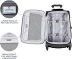 Travelpro Maxlite 5 Softside 2pc Set Expandable Carry On Luggage with 4 Spinner Wheels/Soft Underseat Tote, Lightweight Suitcase, Men and Women, Black