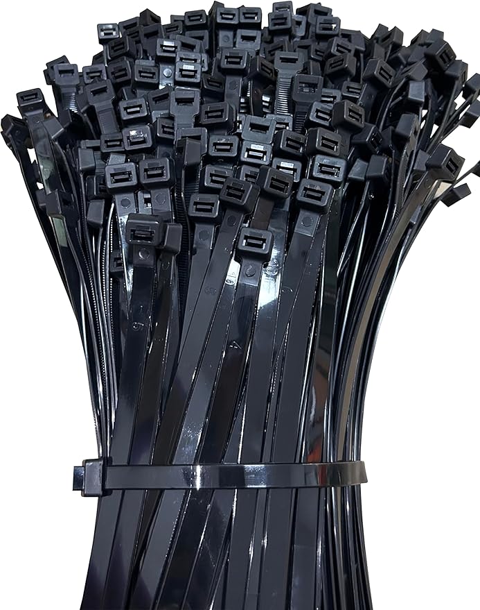 Large Zip Ties Heavy Duty Outdoor 20 Inch 250lb Extra Long Cable Ties Thick Wire Ties Big Strong Zipties Wide Plastic Zip Ties 200 Pack