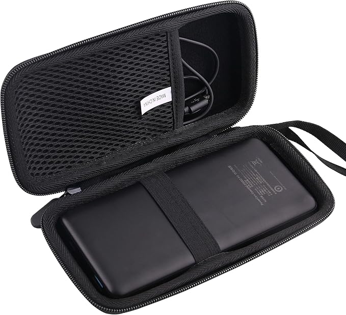 Hard EVA Carrying Case Compatible with Anker Portable Charger, 20,000mAh USB-C Power Bank/10,000 mAh Battery Pack with PowerIQ Charging (PowerCore Essential 20K PD) Charger storage box