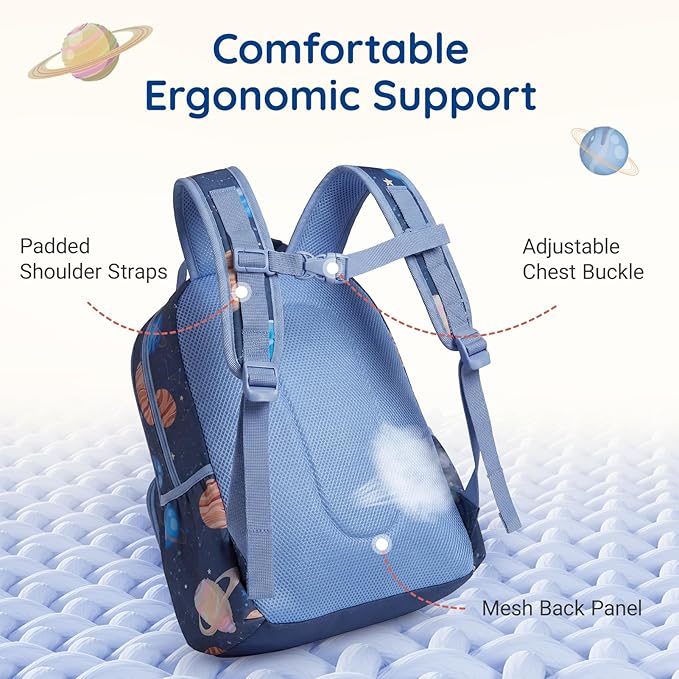 mommore Kids Backpack for Boys 4-8 with Lunch Box Elementary Kindergarten Preschool School Backpack 15'' Fit Folders Bottles, Cool Truck