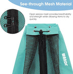 WANDF Swim Bag Mesh Drawstring Backpack Beach Backpack for Swimming, Gym, and Workout Gear