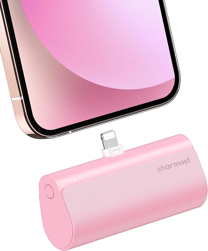 charmast Small Portable Charger for iPhone, Ultra-Compact 20W PD Fast Charging Power Bank 5000mAh, Mini Battery Pack for iPhone 14/14 Pro Max/13/13 Pro Max/12/12 Pro Max/11/XR/X/8/7/6 etc