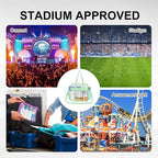 USPECLARE Clear Bag for Stadium Events,Transparent Bag for Work Sports Games Concerts Travel Gym