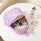Mini Toddler Backpack for Girls 2-4, Cute Personalized Preschool Kindergarten Backpack for Kids Birthday Gifts (Purple S)
