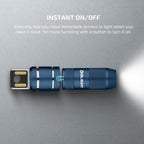 OLIGHT IMINI 2 EDC Rechargeable Keychain Flashlight, 50 Lumens Compact and Portable Mini LED Keyring Lights with Built-in Battery Ideal for Everyday Carry and Emergencies (Midnight Blue)