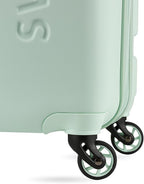 SwissGear 7366 Signature Hardside Expandable Luggage with Spinner Wheels, TSA Lock, Clearly Aqua, Checked-Large 27-Inch