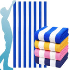 4 Packs Extra Large Beach Towel Bath Towel 72 * 40 Set Oversized Soft Absorbent Microfiber Terry Blanket NOT Cotton Mexico Costa Rica Bahamas Punta Trip Must Have Water Park Vacation Essentials
