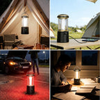 Lepro 2000LM LED Camping Lantern Rechargeable, Waterproof Tent Light with 5 Light Modes, Camping Essentials, Portable Lantern Flashlight for Camping, Emergency Light, Power Outage, USB Cable Included