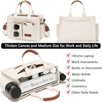 ZHMO Canvas Tote Bag for Women,Women's Bags Crossbody Bags Work Laptop Tote Bag Large Handbags Purse for Travel Nurse Teacher
