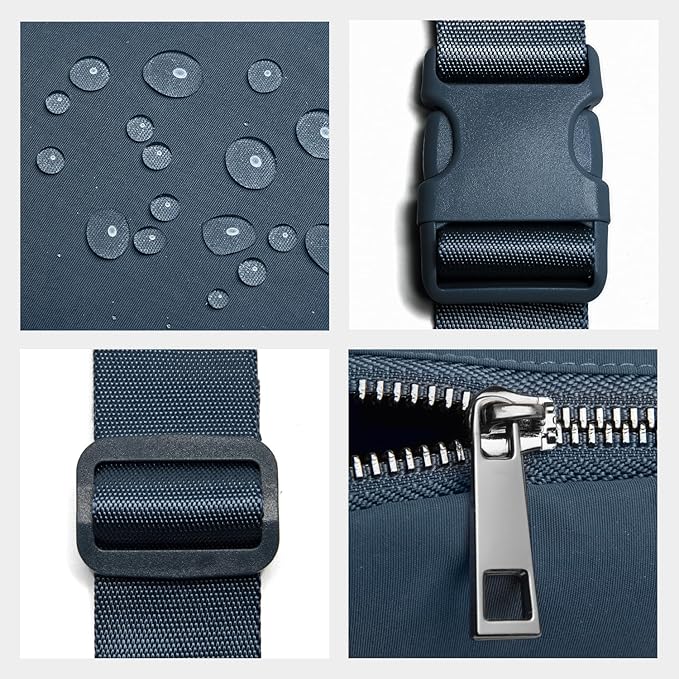 Belt Bag for Women Fanny Pack Crossbody Bags for Women Fashion Waist Packs with Adjustable Strap Gifts for Women Men (Navy)