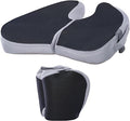 Travel Seat Cushion for Airplane, Foldable Hemorrhoid Pillows for Sitting, Airplane Seat Cushion for Long Flights, Stadium Pillow for Bleachers Long Sitting