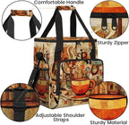Coffee Maker Travel Bag Compatible with Keurig K-Mini or K-Mini Plus, Single Serve Coffee Brewer Carrying Case with Multiple Pockets for K-Cup Pods, Storage Bag With Shoulder Strap(Bag Only)