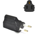 Ceptics Most of Europe CEE 7/16 Travel Power Plug Adapter Accepts NEMA 5-15R - ETL Certified - Industrial Grade (IG-9C)
