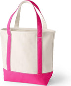 Lands' End Open Top Canvas Tote Bag