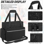GMAK Teacher Briefcase, Teacher Tote Bags with 15.6 Inch Laptop Compartment, Scrapbook Tote Craft Organizer with Pockets
