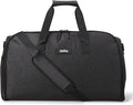 Halfday Convertible 2-in-1 Garment Duffel Weekender Bag 45L: Wrinkle-Free Travel (Hanging Suit Compartment, Shoe Pockets, Trolley Sleeve), Durable & Water-Resistant Carry-on, Shadow