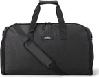 Halfday Convertible 2-in-1 Garment Duffel Weekender Bag 45L: Wrinkle-Free Travel (Hanging Suit Compartment, Shoe Pockets, Trolley Sleeve), Durable & Water-Resistant Carry-on, Shadow