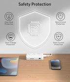 BESTEK Pure Sine Wave 220v to 110v Converter, US to European Travel Voltage Converter for Hair Straightener/Curling Iron, Step Down Transformer with 4 USB(1 PD35W) and UK/AU/US/EU Worldwide Adapter