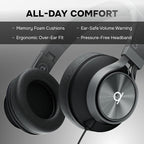 ARTIX Over Ear Headphones Wired with Microphone and Volume Control, Foldable Noise Isolating Headset with Deep Bass for School, Laptop, Computer, Chromebook, Tablet, Travel (3.5mm Jack)