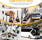 Airplane Foot Hammock,Airplane Footrest,Desk Feet Hammock to Relax Your Feet,Portable Foot Hanger for Airplane Travel Accessory for Long Trip w/Memory Foam&Hardboard,Ideal for Pain and Swelling Relief