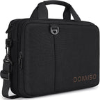 DOMISO 15.6 inch Laptop Bag Business Briefcase Water-resistant Notebook Messenger Shoulder Bag for 15.6" ASUS ZenBook Chromebook 15/Lenovo Ideapad ThinkPad/HP Pavilion 15 Envy 15,Black