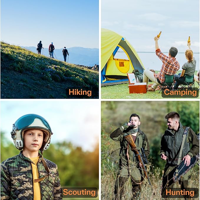 Sportneer Compass Hiking Survival, Camping Accessories Orienteering Compass with Mirror Boy Scout Compass for Kids Gifts Hiking Camping Backpacking Map Navigation