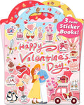 Walenced Reusable Sticker Book for Toddlers, Stickers for Kids, Toddler Sticker Book, Toddler Craft Activities, Toddler Travel Toys Boy Girl Birthday Gifts - Valentines