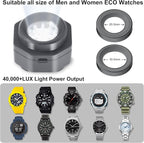 CoolFire (The Original) - USB-C UV Free Solar Watch Fast Charger for All Eco Solar Watches. Safe 24/7 Charging (No 8H Timer Needed). Reloj Hombre Solar Charger. Fits G-Shock, Citizen, Seiko, Garmin GY