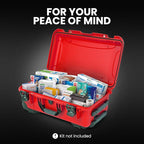 NANUK 935 Wheeled Waterproof First Aid Box Empty – Durable, Medical First Aid Organizer Case, IP67-Rated, Dustproof, Impact-Resistant, and Floats (20.5” x 11.3” x 7.5”) – Red