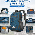 IGOLUMON Hiking Backpack 40L Packable Lightweight Camping Backpack Men Women Waterproof Hiking Daypack Outdoor Travel Daypack