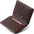 VULKIT Slim Minimalist Passport Wallet RFID Blocking Passport Holder for Travel, Leather Travel Wallet for Men Women, Magnetic Closure