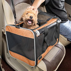 GAPZER Dog Carry Bag for Puppy Pet Soft-Shell Portable Kennel Crate for 0-15 lbs Foldable Pomeranian Travel Cage Tea Cup Yorkie Carrier Purse Indoor Carrying Case Cat Supply Melon Tiny Dog Melon